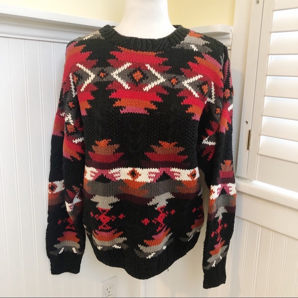 Orvis Other - Orvis Vintage Chunky Southwestern Hand Knit Sweater